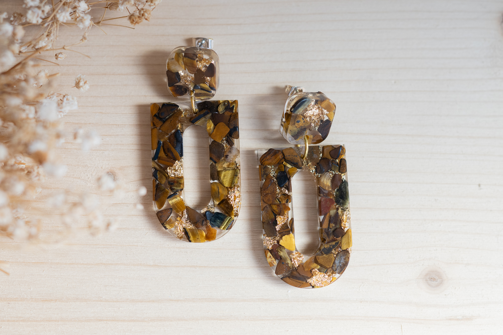 VITA earrings - tigers eye