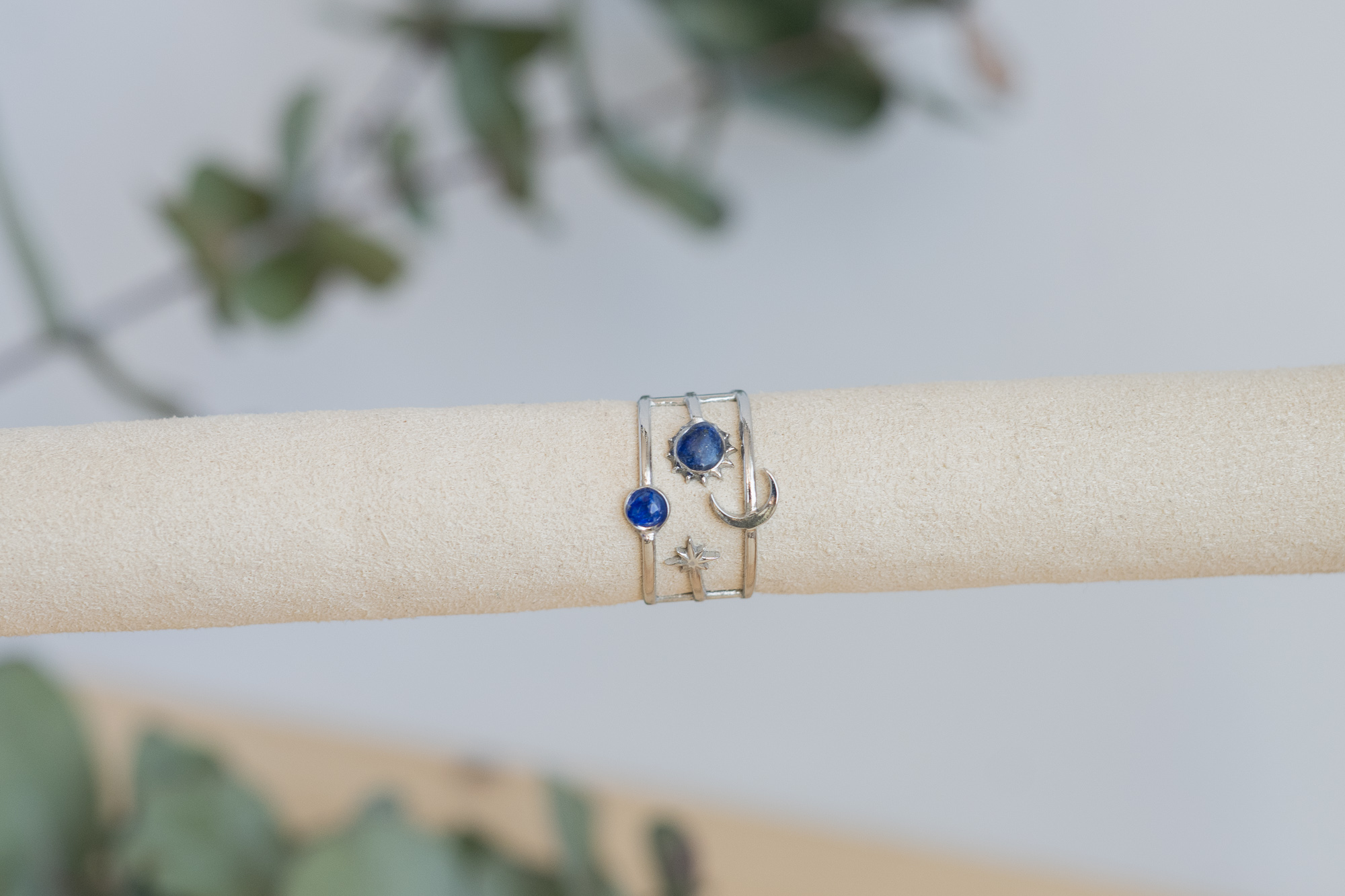 Luna silver prsten - lapis lazuli - Slika 3