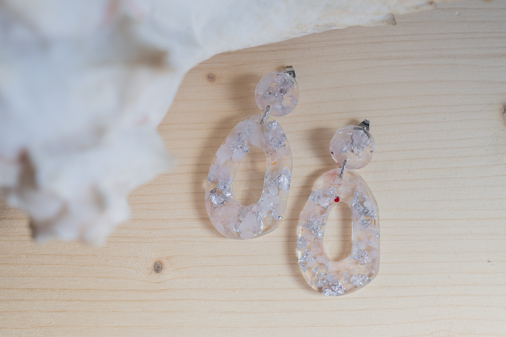 NERA earrings - rosequartz - Image 2