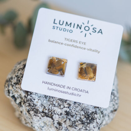 LUMINOSA STUD - tigrovo oko kvadrat